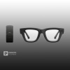 Ray-Ban Display Глянцевый Чёрный с Прозрачно-Серыми Линзами